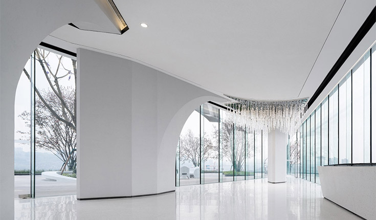 江山雲出营销中心，与大自然融为一体的艺术画廊