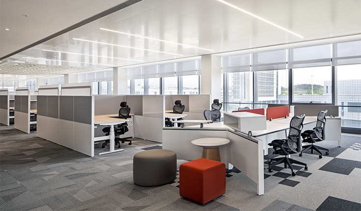 新思科技总部设计，以”芯片盒子”为设计理念